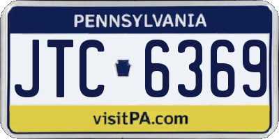 PA license plate JTC6369