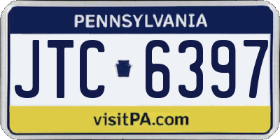PA license plate JTC6397