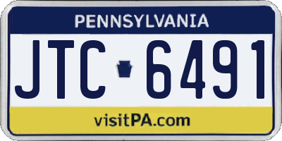 PA license plate JTC6491