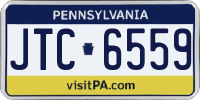 PA license plate JTC6559