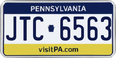 PA license plate JTC6563
