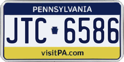 PA license plate JTC6586