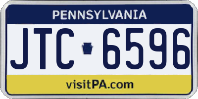 PA license plate JTC6596