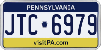 PA license plate JTC6979