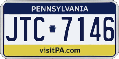 PA license plate JTC7146