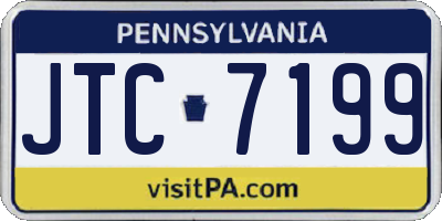 PA license plate JTC7199