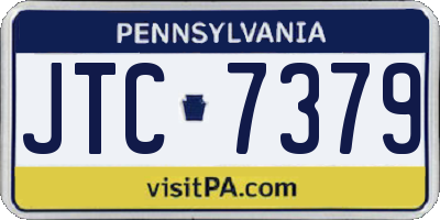 PA license plate JTC7379
