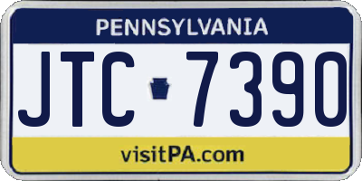 PA license plate JTC7390