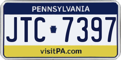 PA license plate JTC7397