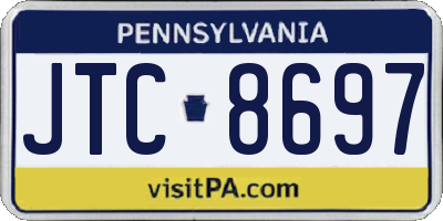 PA license plate JTC8697