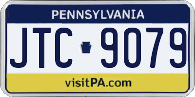 PA license plate JTC9079