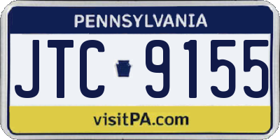 PA license plate JTC9155