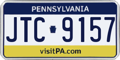 PA license plate JTC9157