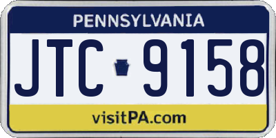 PA license plate JTC9158