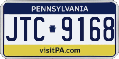 PA license plate JTC9168