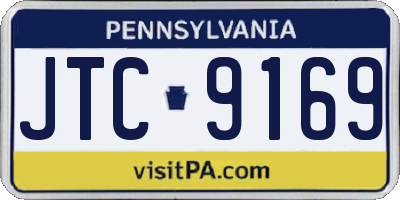 PA license plate JTC9169