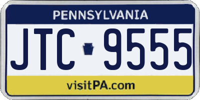 PA license plate JTC9555