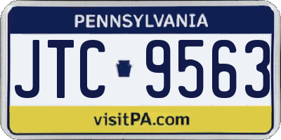 PA license plate JTC9563