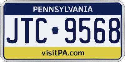 PA license plate JTC9568