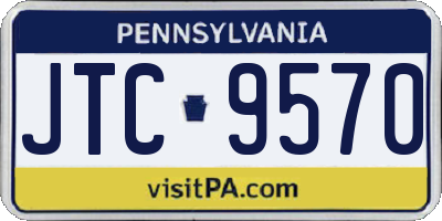 PA license plate JTC9570