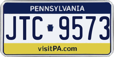 PA license plate JTC9573