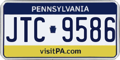 PA license plate JTC9586