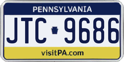 PA license plate JTC9686