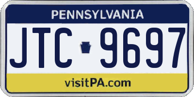 PA license plate JTC9697
