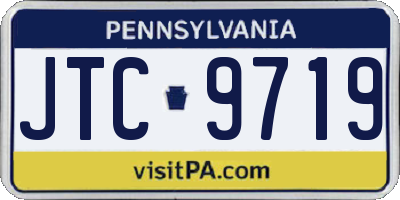 PA license plate JTC9719