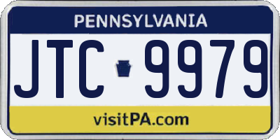 PA license plate JTC9979