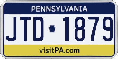 PA license plate JTD1879