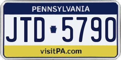 PA license plate JTD5790