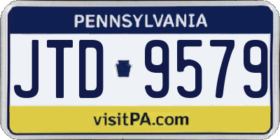 PA license plate JTD9579