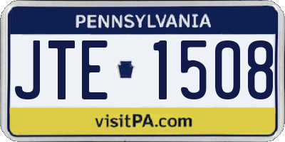 PA license plate JTE1508