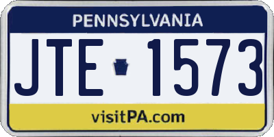PA license plate JTE1573