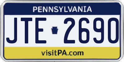 PA license plate JTE2690