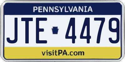 PA license plate JTE4479