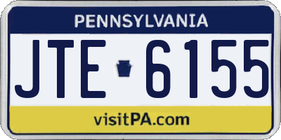 PA license plate JTE6155