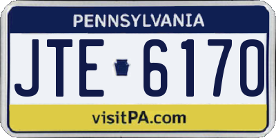 PA license plate JTE6170