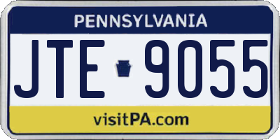 PA license plate JTE9055