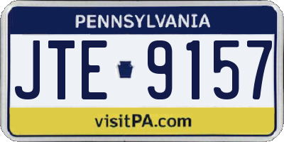PA license plate JTE9157