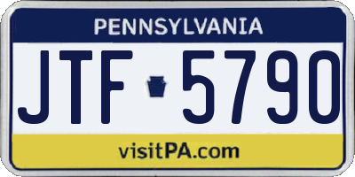 PA license plate JTF5790