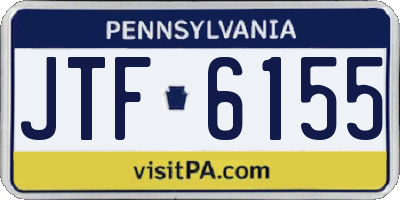 PA license plate JTF6155