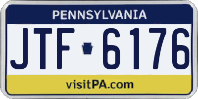 PA license plate JTF6176