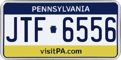PA license plate JTF6556