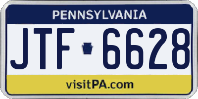 PA license plate JTF6628