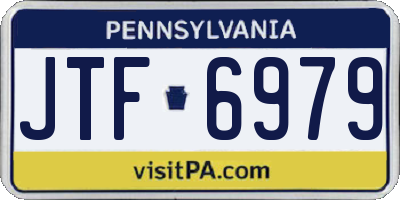 PA license plate JTF6979
