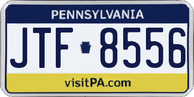 PA license plate JTF8556