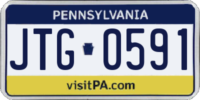 PA license plate JTG0591