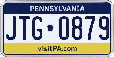 PA license plate JTG0879